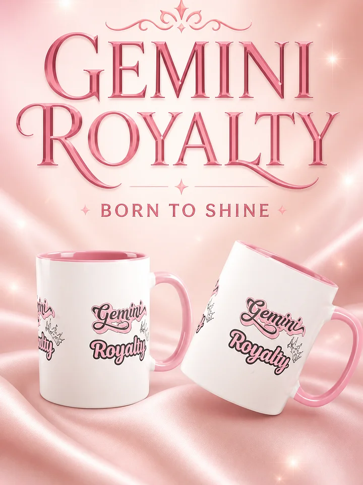 Gemini Royalty Pink Script Mug product image (1)
