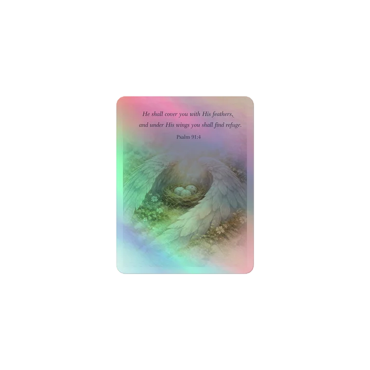 Psalm 91:4 Angel Wings Sticker Sheet product image (1)