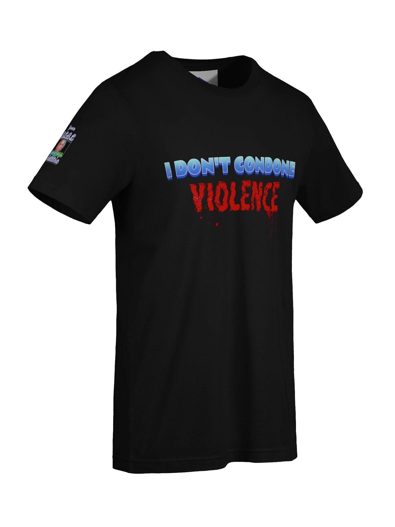 I Don’t Condone Violence Tee (Female) product image (56)