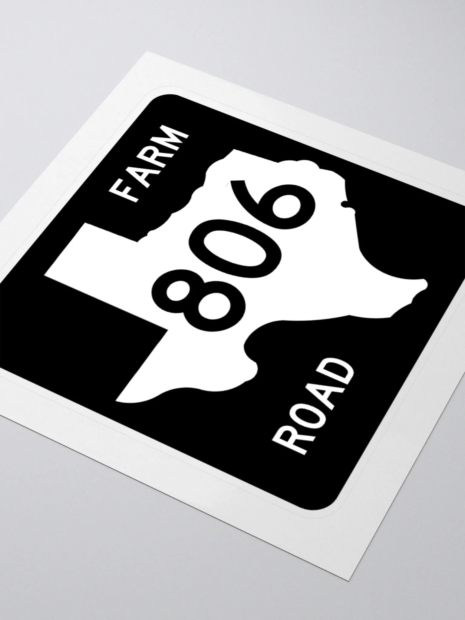 Texas Farm Road Sign FM 806 Sticker product image (3)