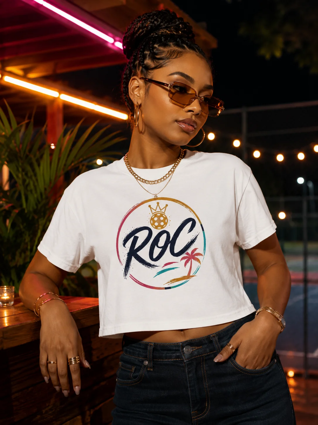 The ROC Partial Availability Crop - White product image (3)