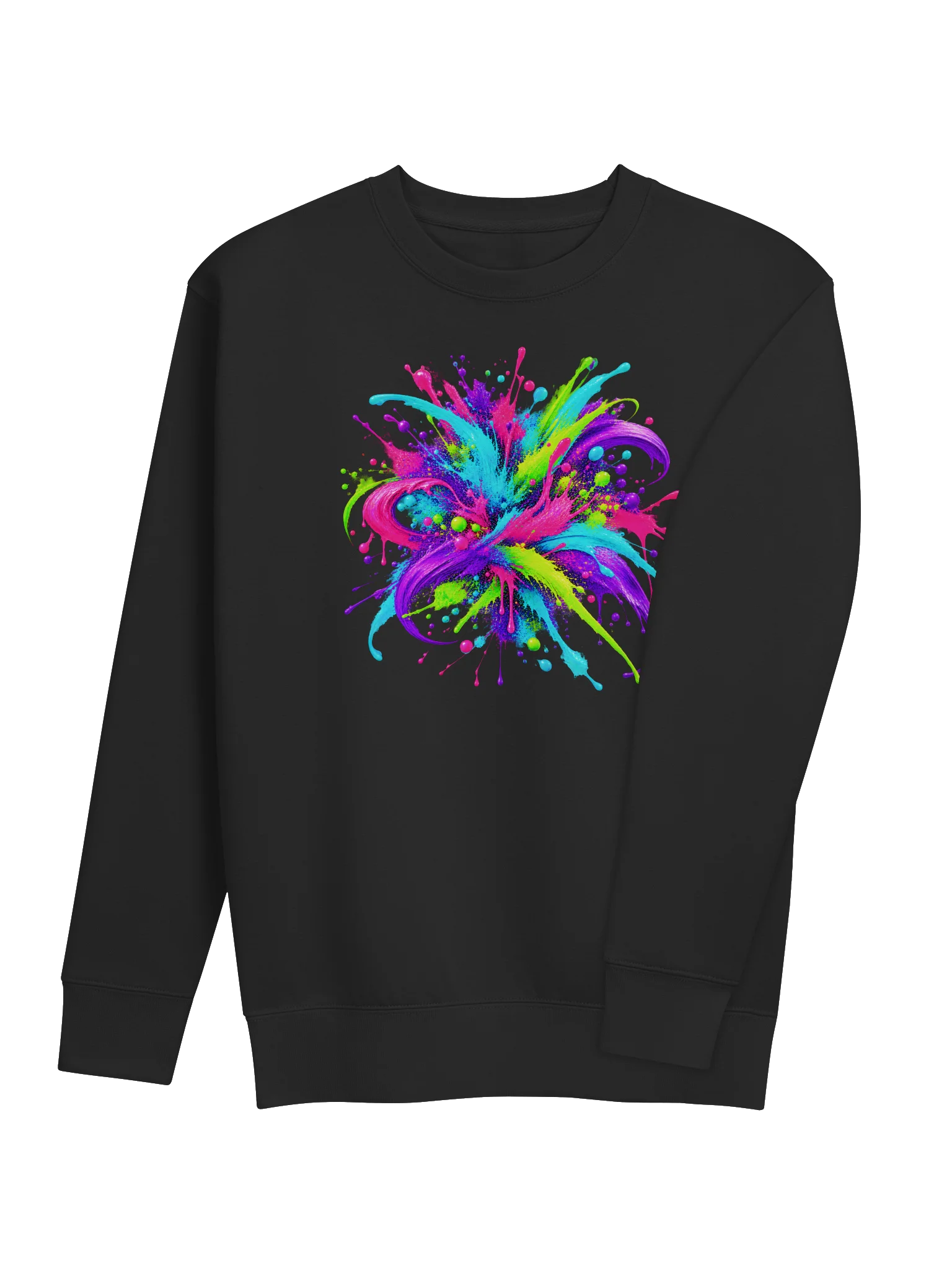 Unity Unleashed Neon Paint-Splatter Sweatshirt — Diversity • Individuality • Brotherhood product image (4)