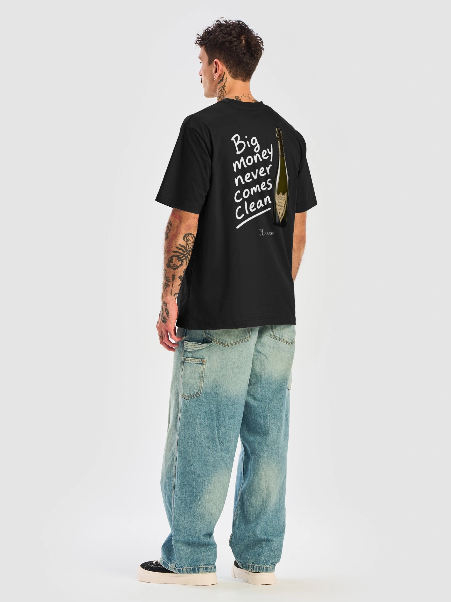 Big Money Never Comes Clean – Graphic Streetwear T-Shirt product image (3)
