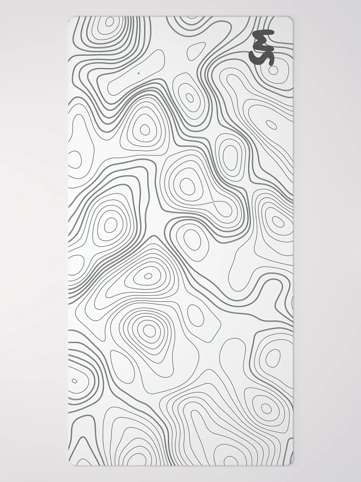 Snow White Topographic Gaming Mouse Pad product image (2)