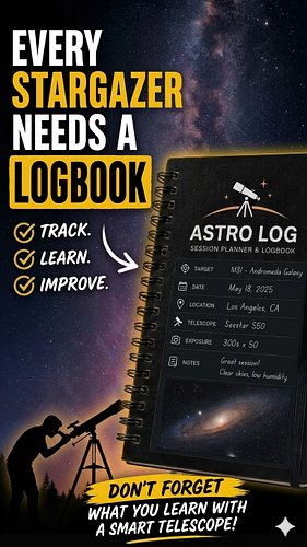 🔭Get better Astro sessions! 

✨Designed to help beginners start right and serious amateurs observe smarter— all in one elegan...