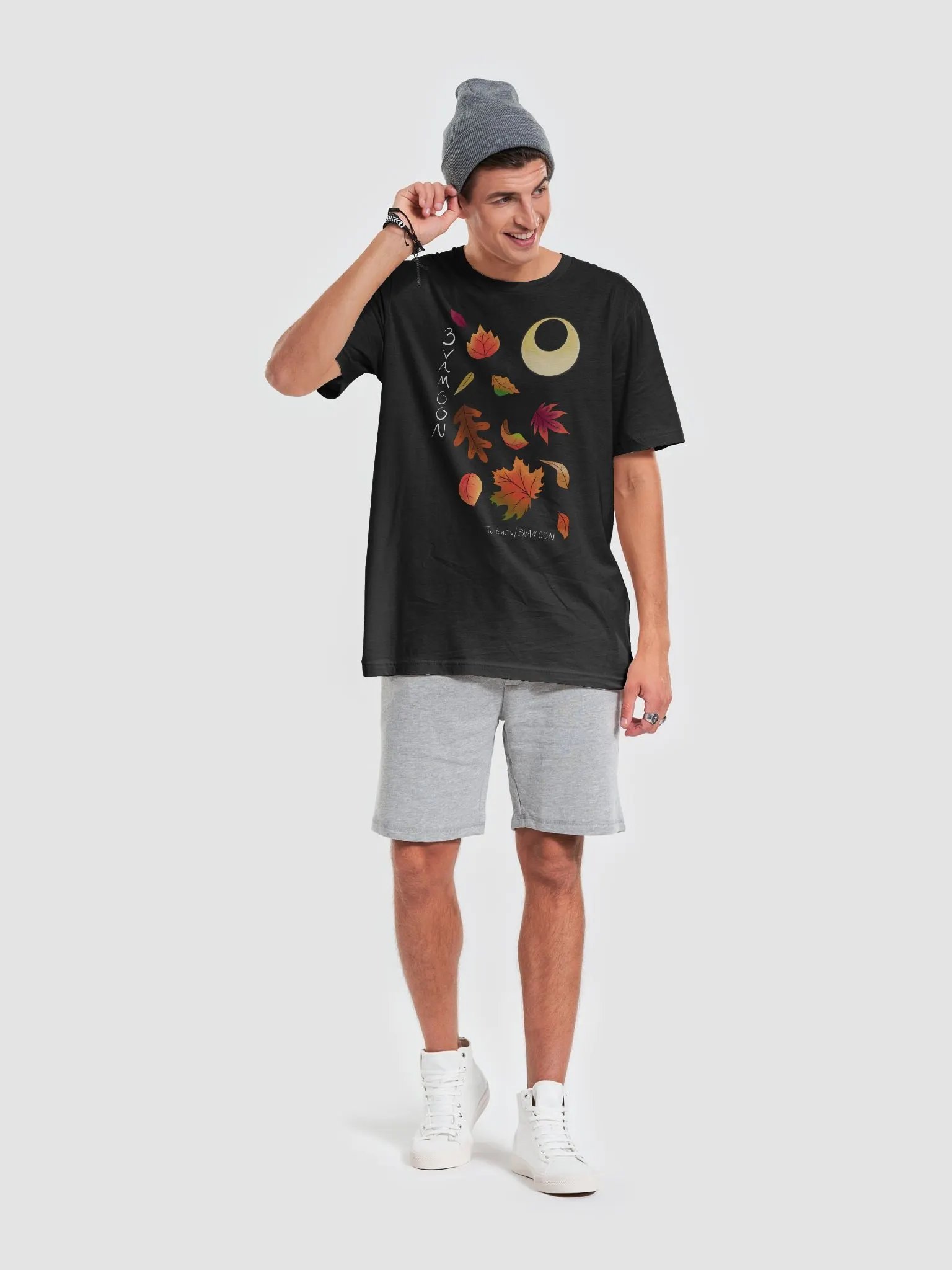 Autumn Leaves Moon Unisex T-shirt product image (6)