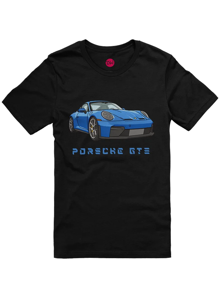 Shark Blue Porsche 911 GT3 Touring Shirt (Retro, Sketch, Silhouette) product image (1)