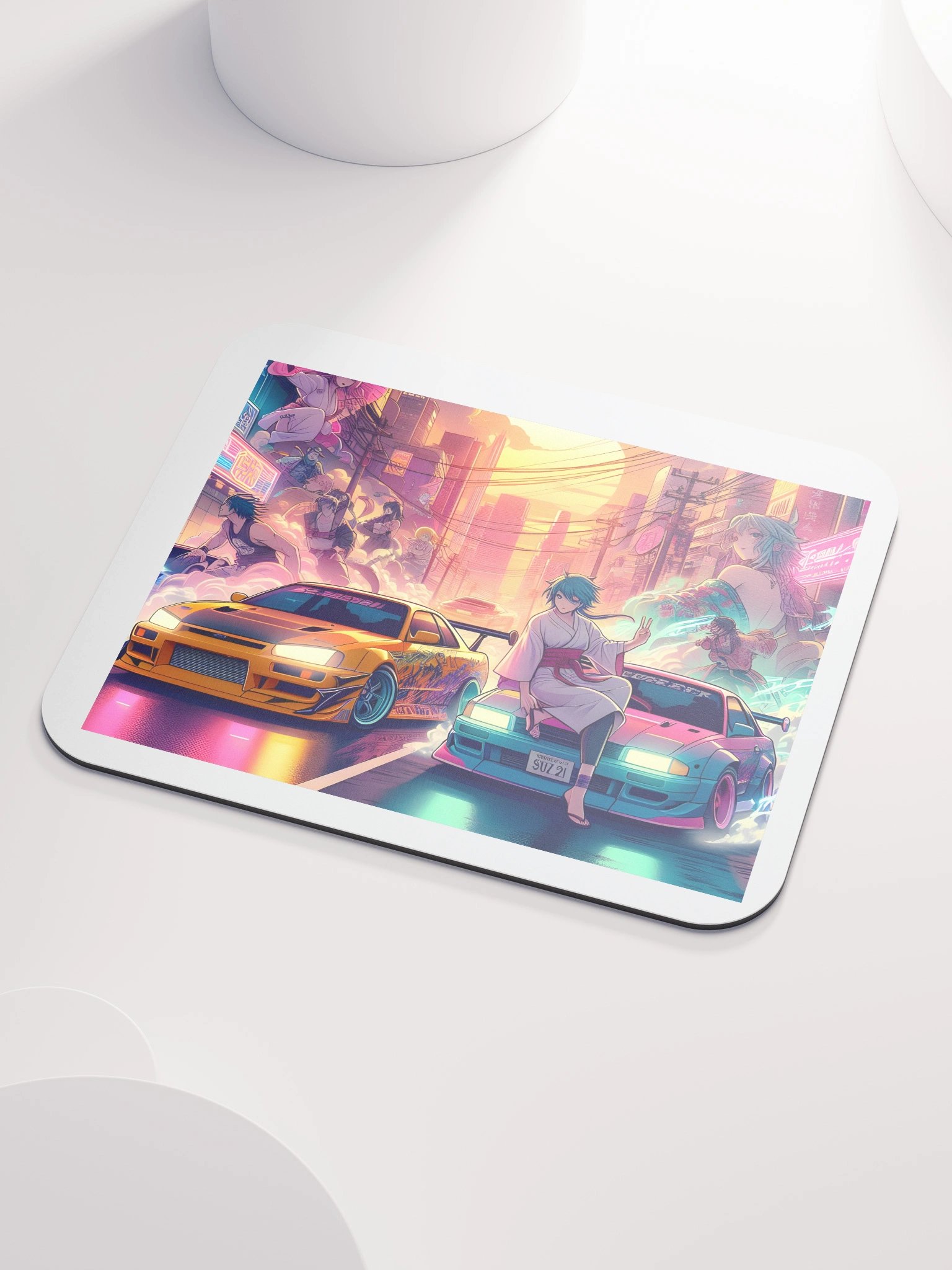 Neon City Anime Mouse Pad product image (3)