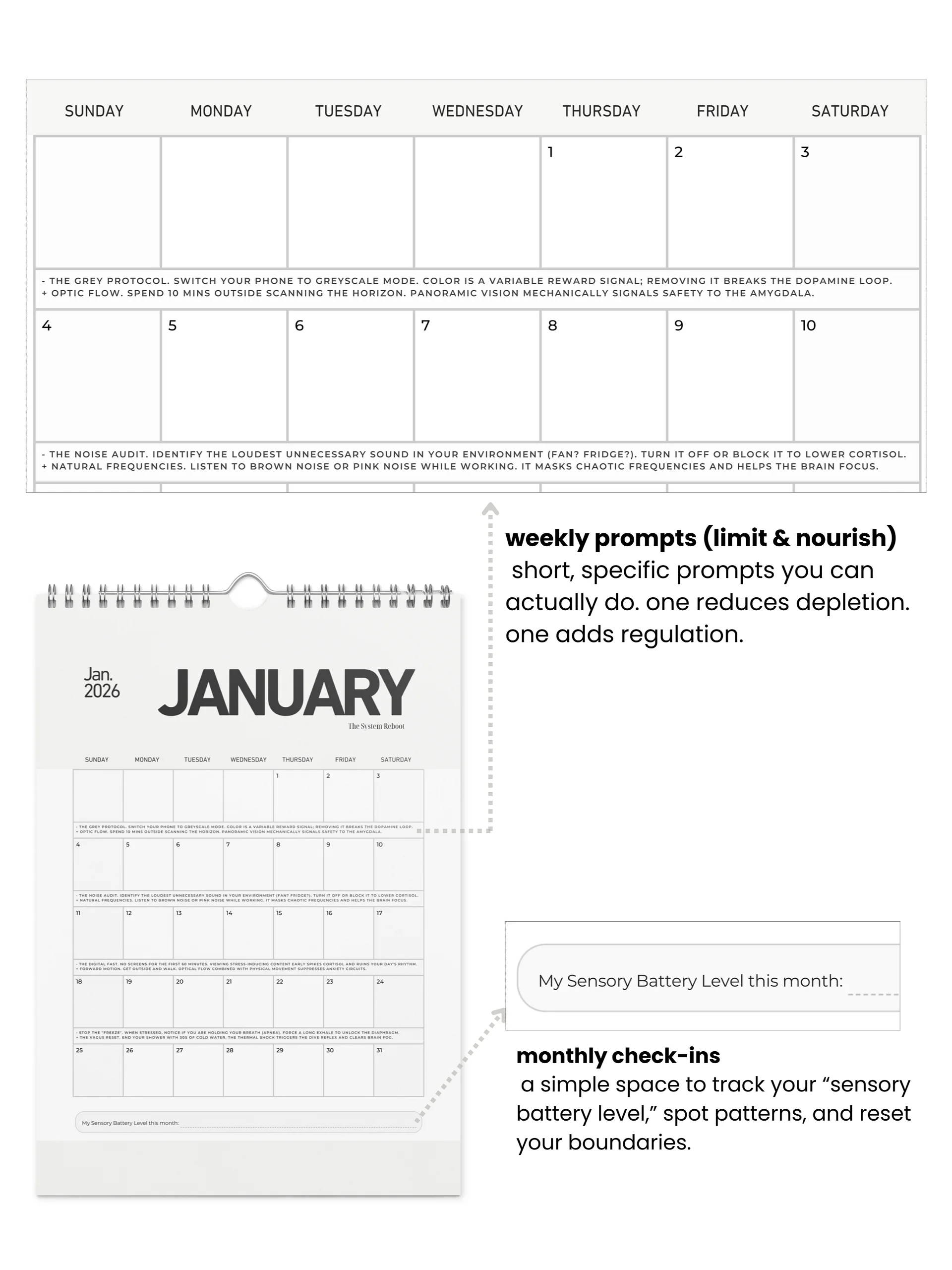 The Greenhouse Calendar 2026: A Year of Sensory Care product image (2)