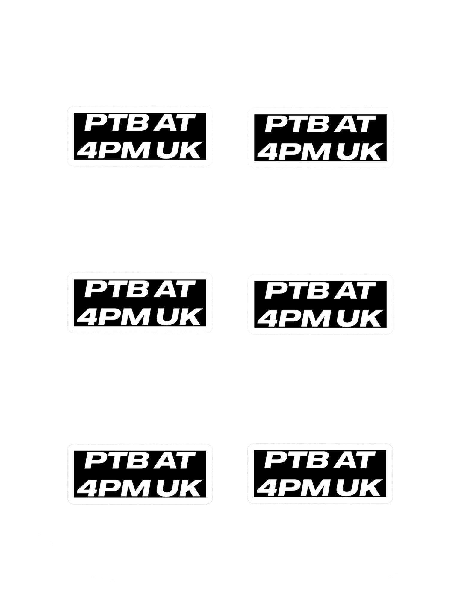 PTB AT 4PM Sticker Sheet product image (3)