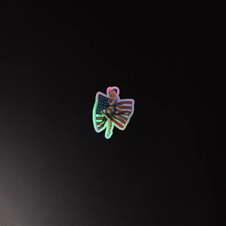 Baddie Pinup Holo Sticker product image (4)