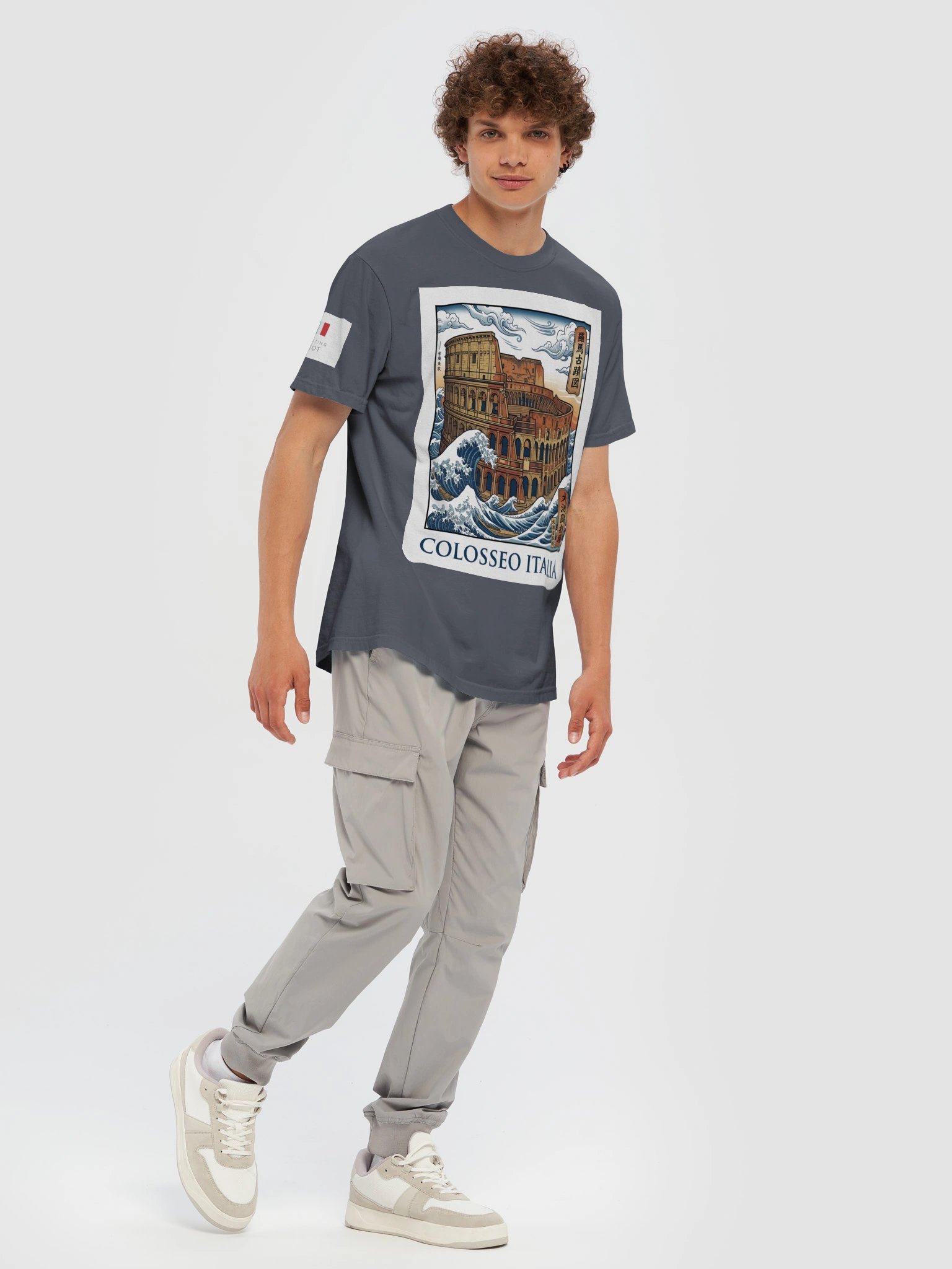 Colosseo Italia – Ukiyo-e Wave Tee product image (7)