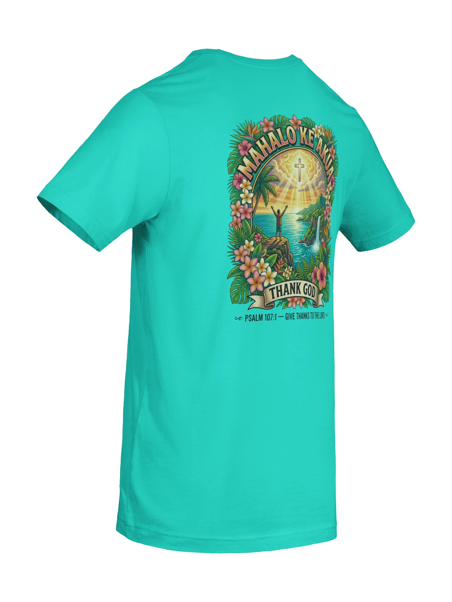 His House Unisex "Mahalo Ke Akua" T-Shirt product image (8)