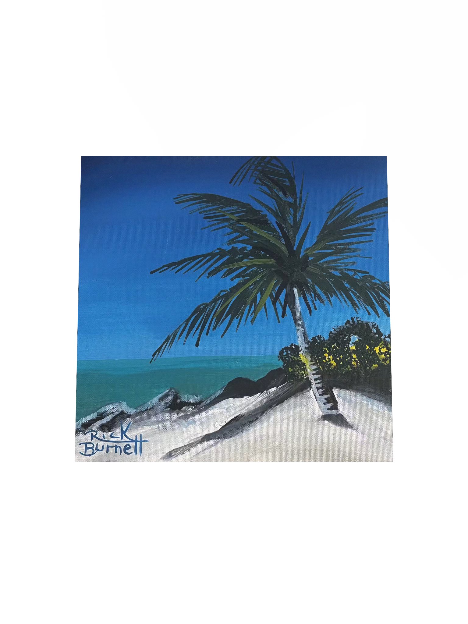 Rick Burnett Fort Zach Beach Square Poster product image (4)