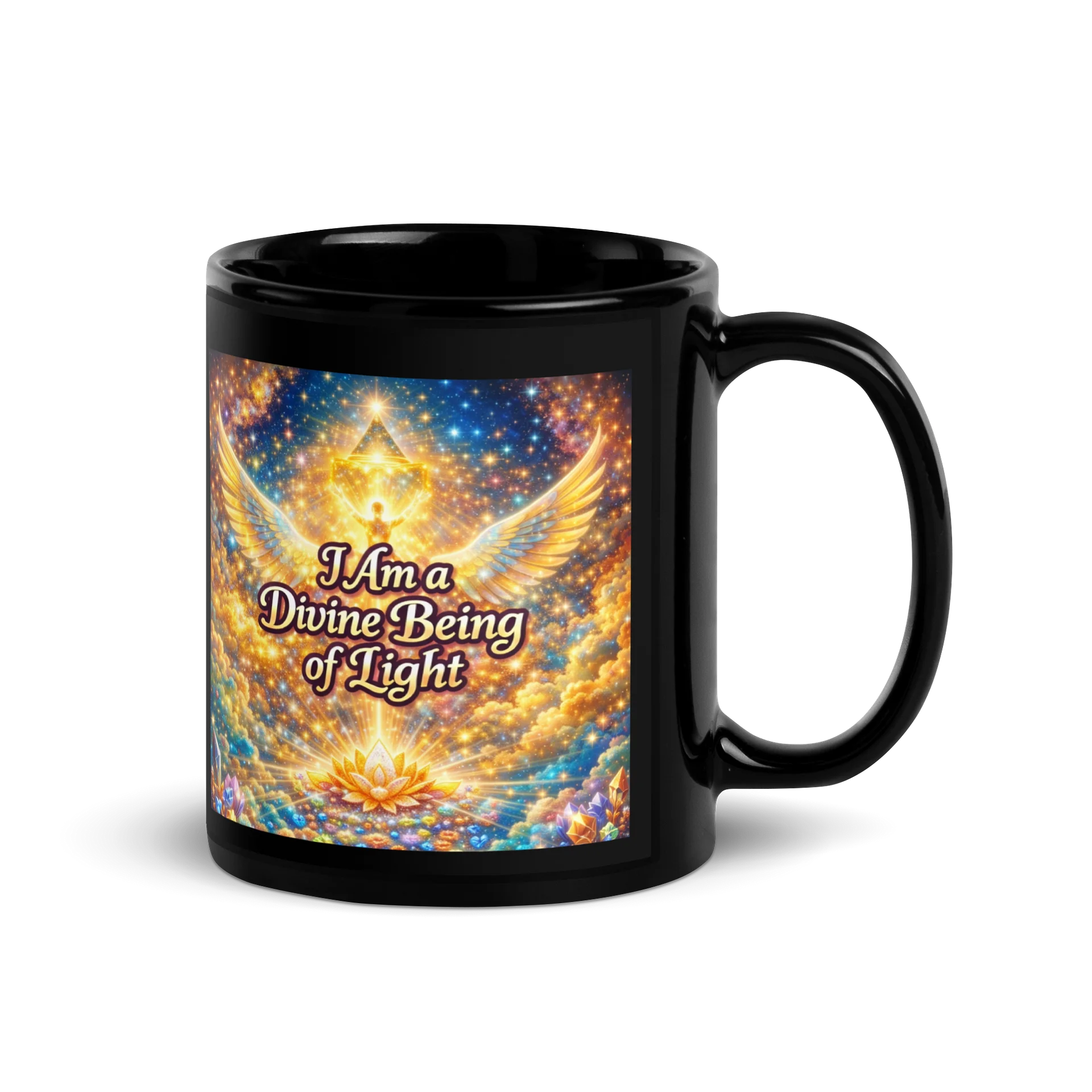 Divine Being of Light Affirmation - Black Mug product image (2)