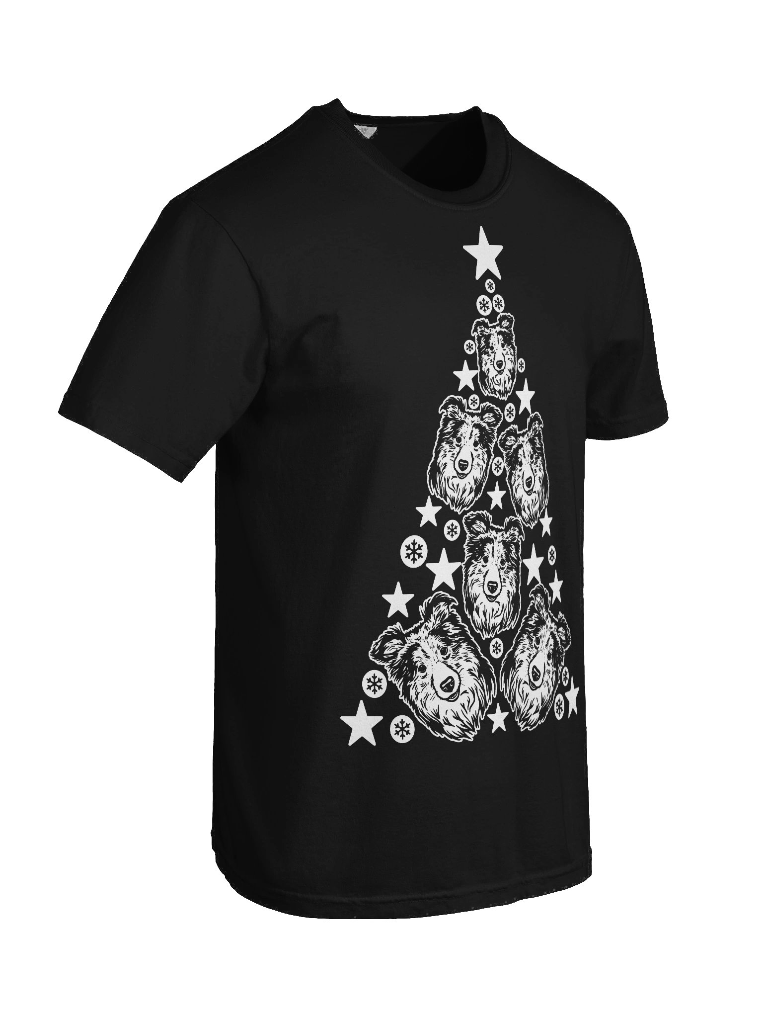 Rough Collie Christmas Tree T-Shirt product image (10)