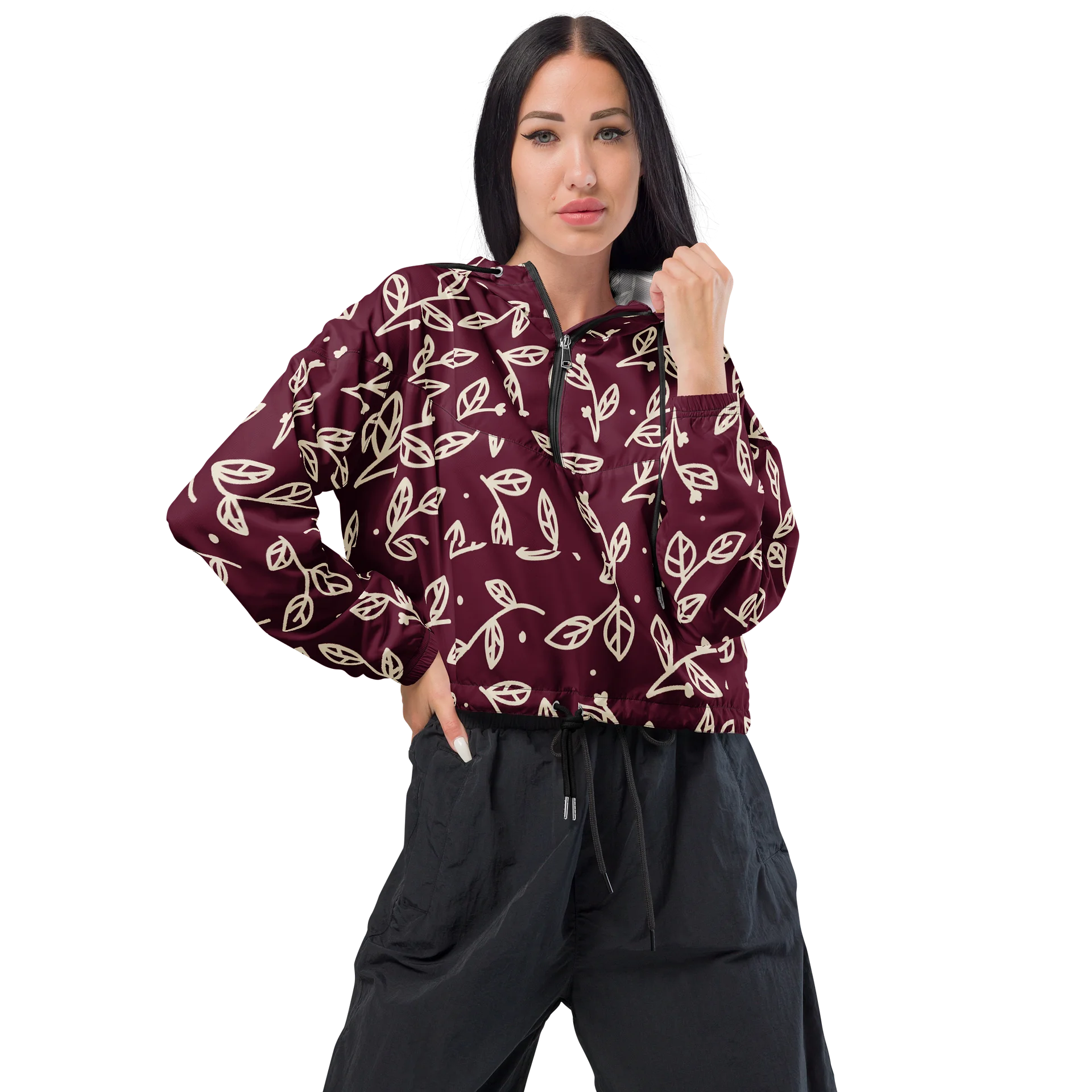 Signature Ink Women's Cropped Windbreaker product image (1)