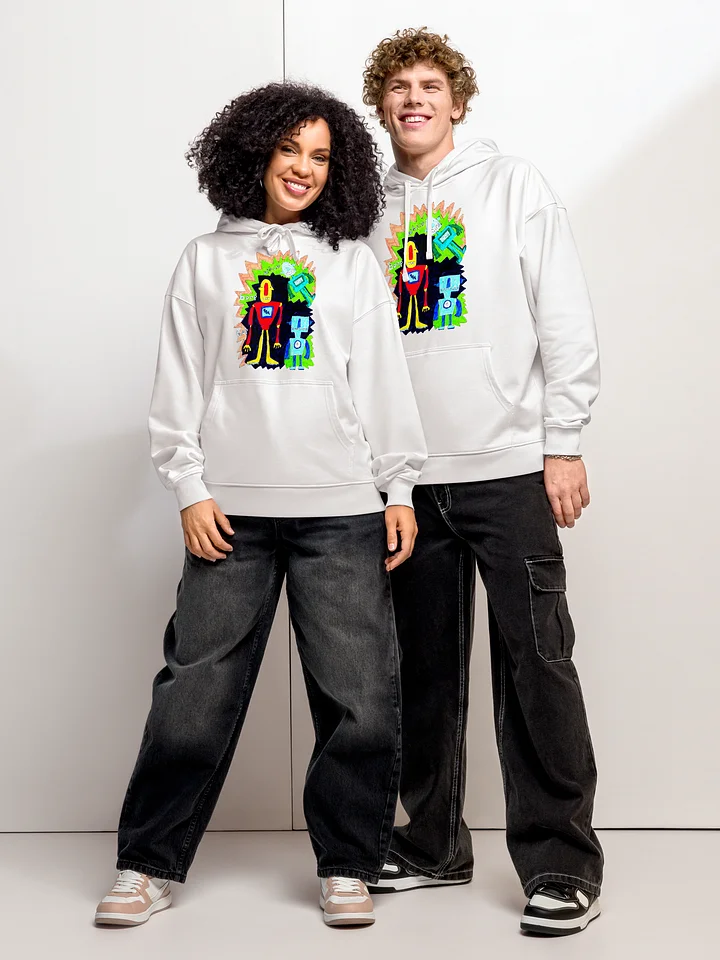 Whimsical Robot Trio Hoodie product image (2)