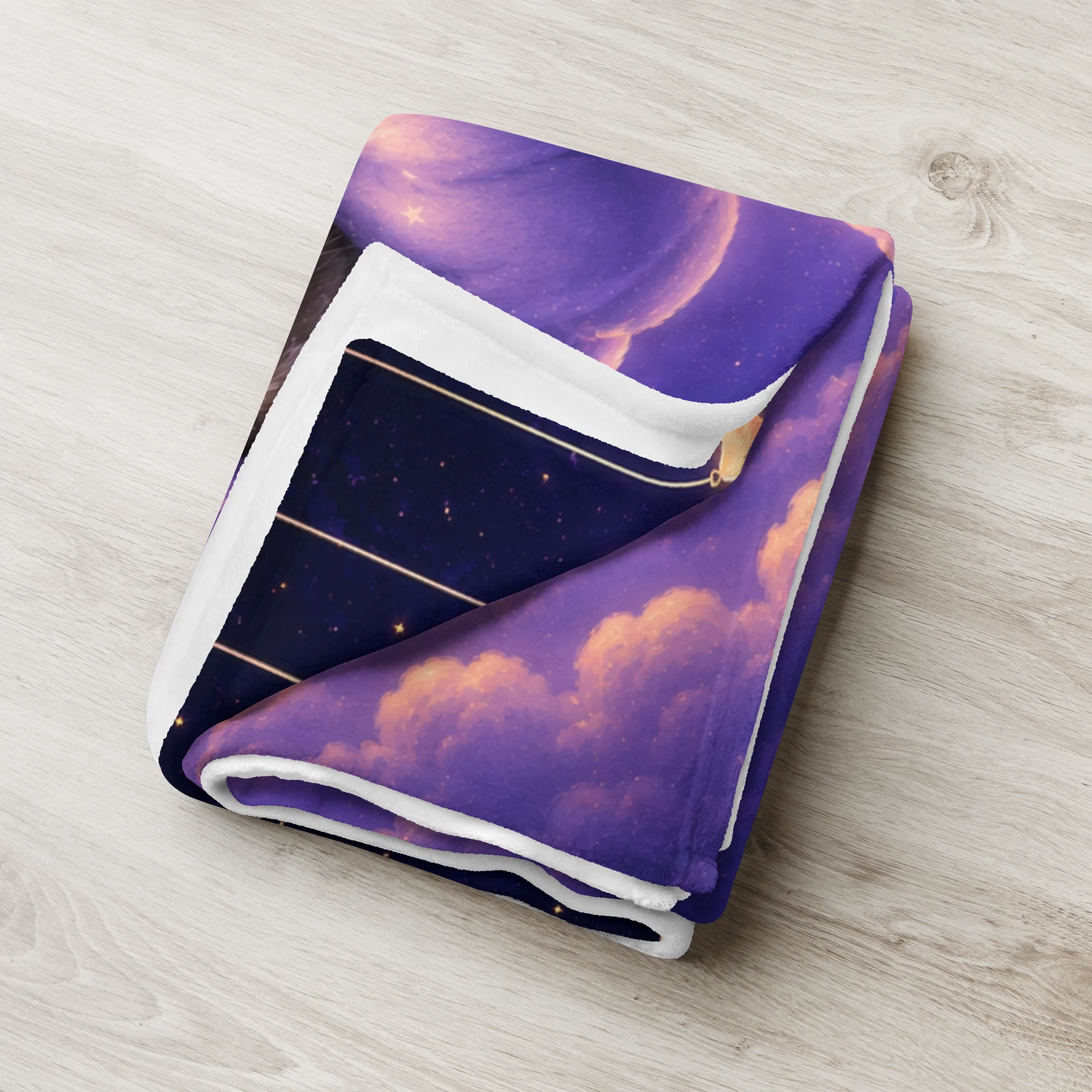 Starry Cloud Dreams Ferret Throw Blanket | Moonlit Dreams product image (3)