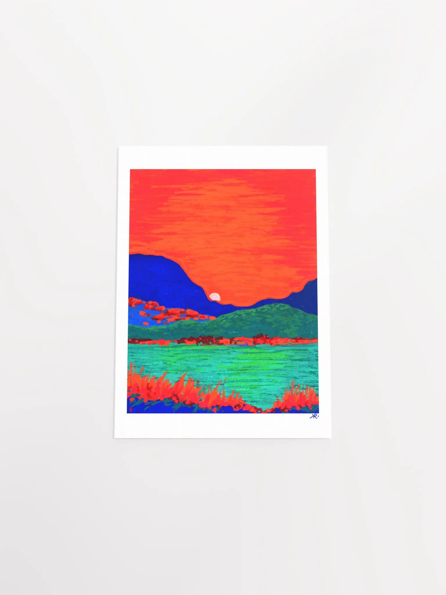 Dazzling Dreamsicle Hills | Vibrant Landscape product image (4)