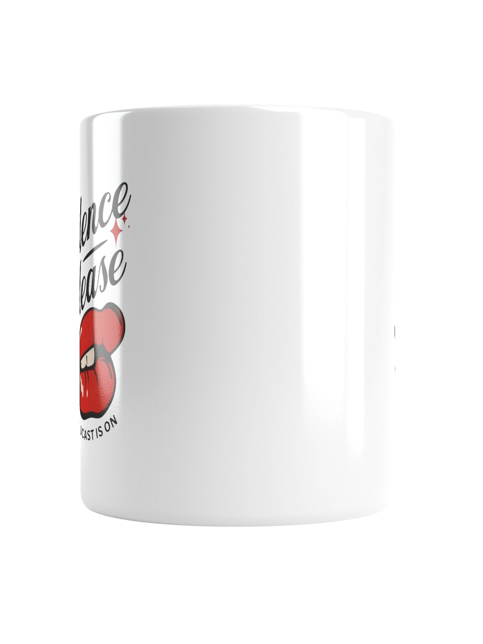 Silence Please Red Lips Mug product image (17)