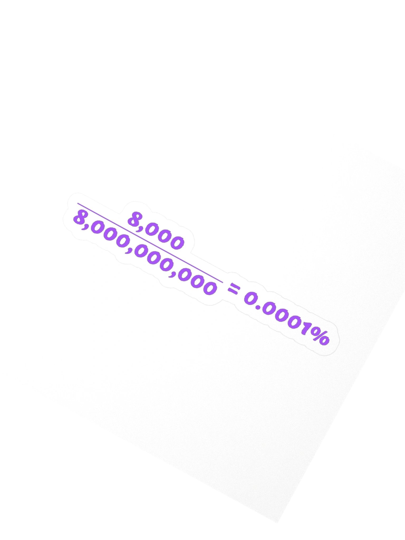 8 OVER 8 BILLION — Sticker product image (5)