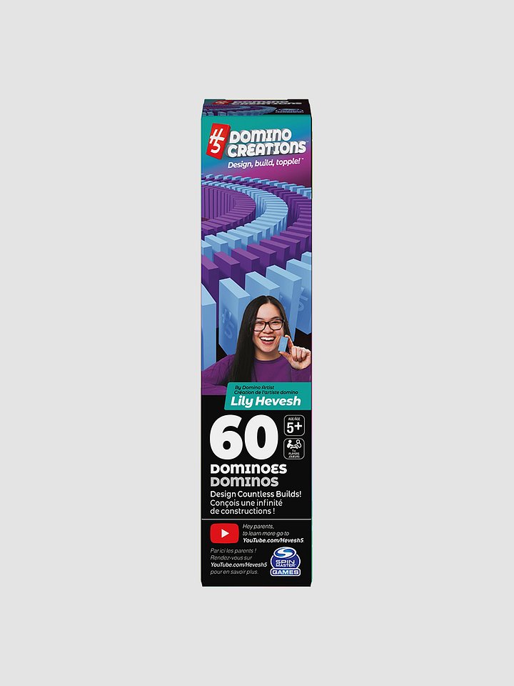 60-Piece H5 Domino Creations Pack (Light Blue & Purple) product image (1)