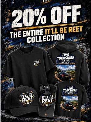 20%Off the full collection! It’ll Be Reet will be leaving at the end of this promotion. #clothingbrand #Tylclothing #Yorkshire #EST2026 #fyp 