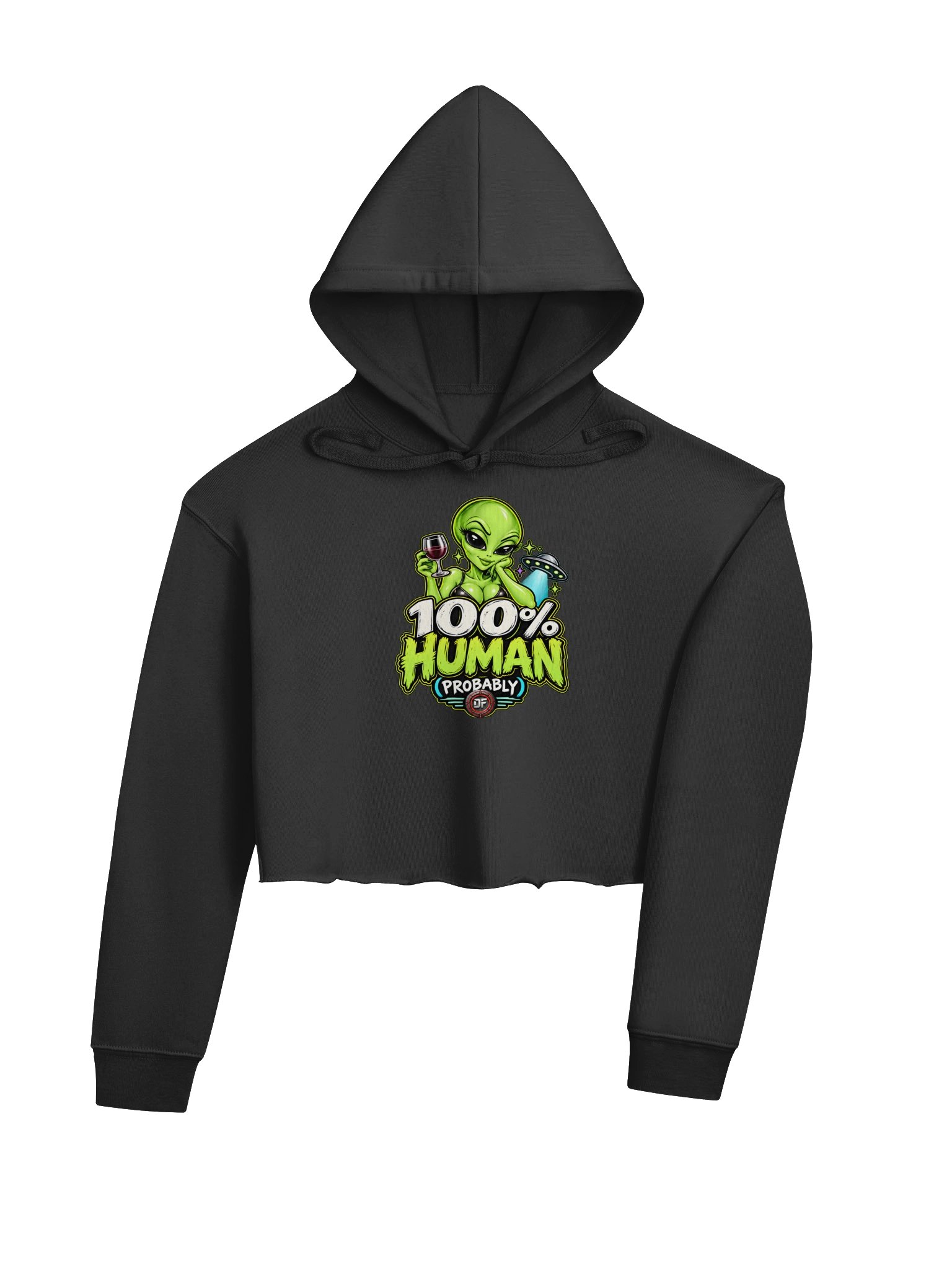 100% Human (Probably) Cropped Hoodie product image (12)