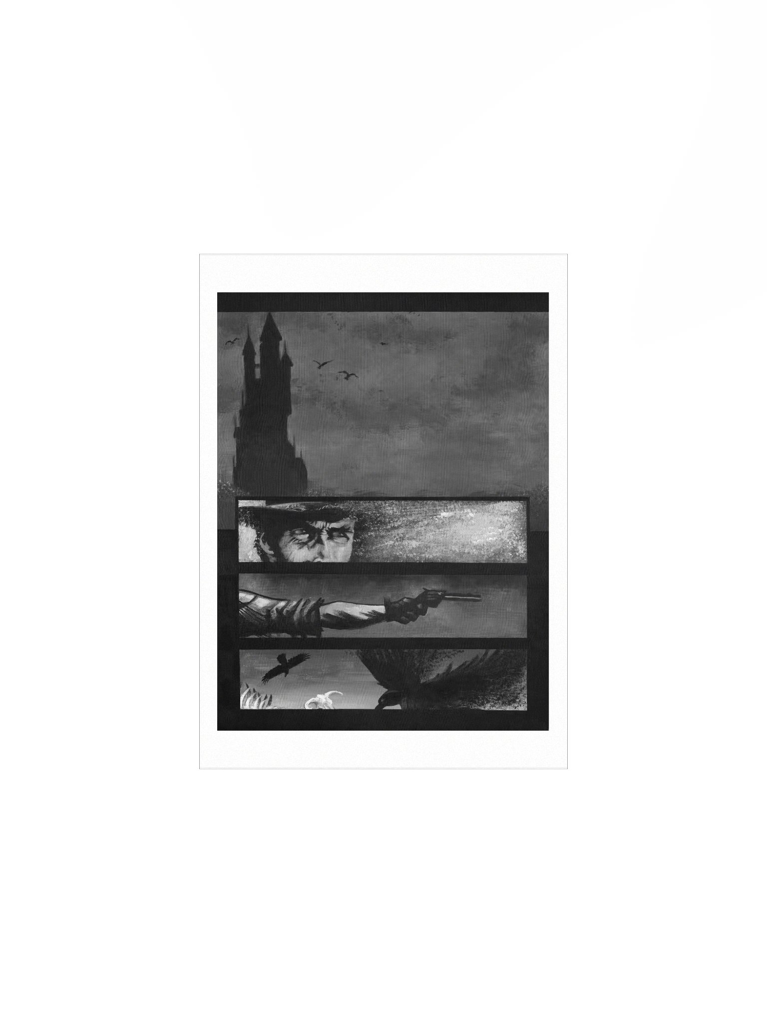 Dark Tower print (black and white) product image (2)
