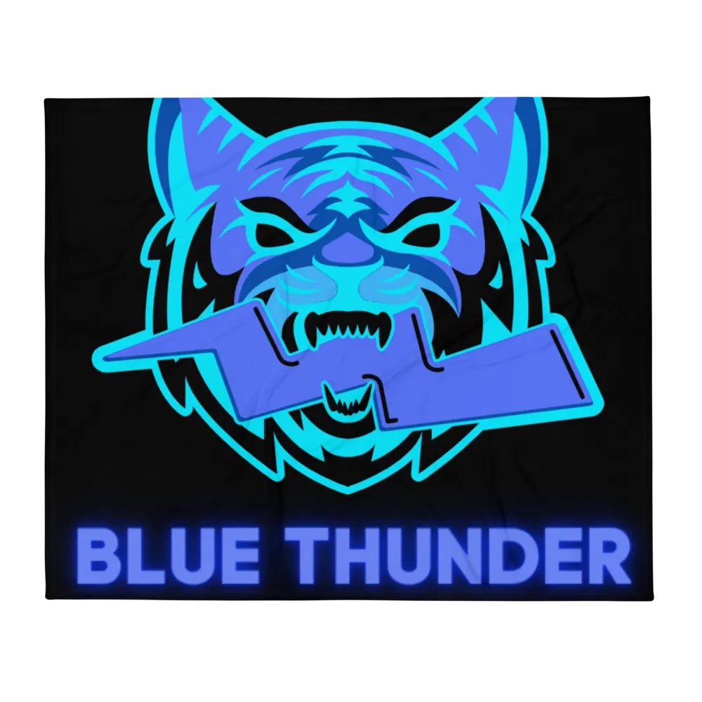 Blue Thunder Throw Blanket product image (1)