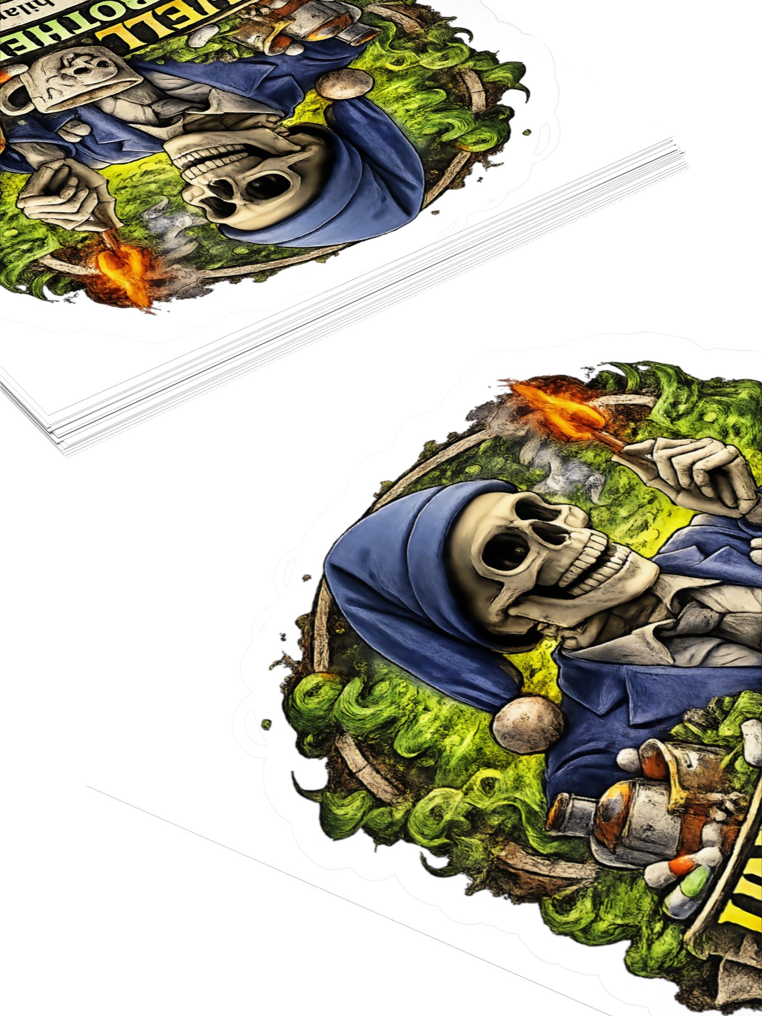 ''Unwell & Unbothered'' Kiss Cut Stickers product image (3)