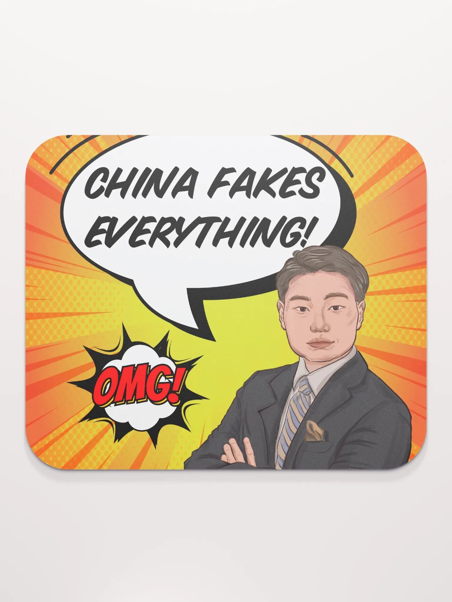 “China Fakes Everything” Classic Mouse Pad product image (2)