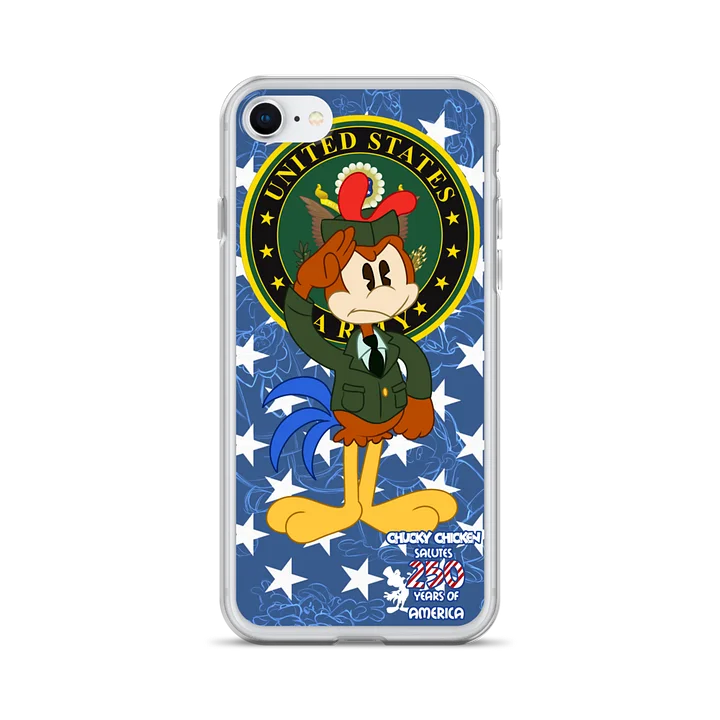 Chucky Chicken Salutes US Army iPhone Case product image (28)