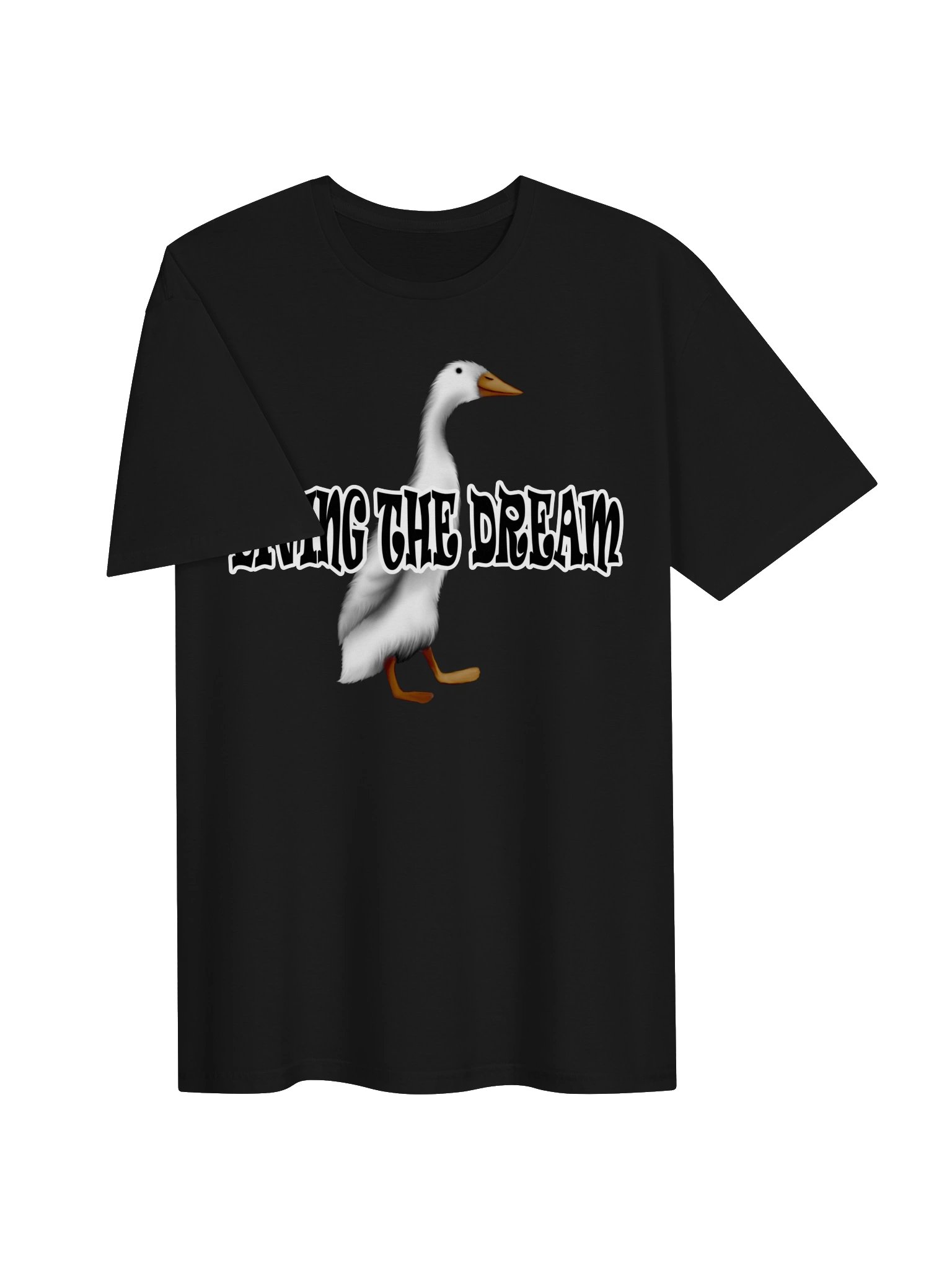 Duck "LIVING THE DREAM" T-Shirt. Unisex Gildan Softstyle T-Shirt product image (2)