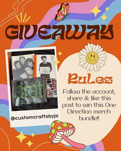 Hello Friends! 
Thought about doing my first ever giveaway! If it goes well I’ll do more! 

I have a few One Direction items ...