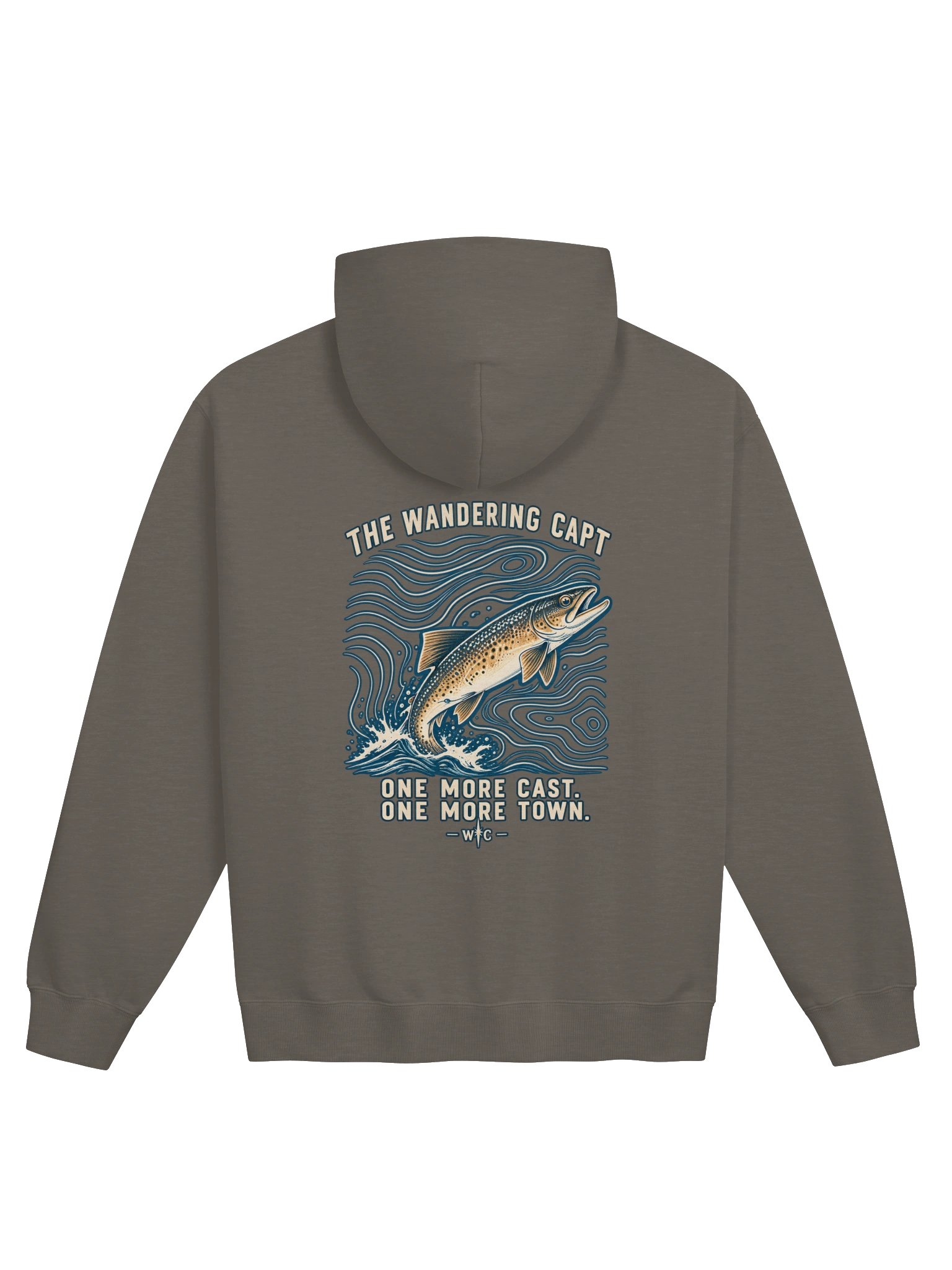 One More Cast. One More Town. | Vintage Trout Hoodie product image (1)