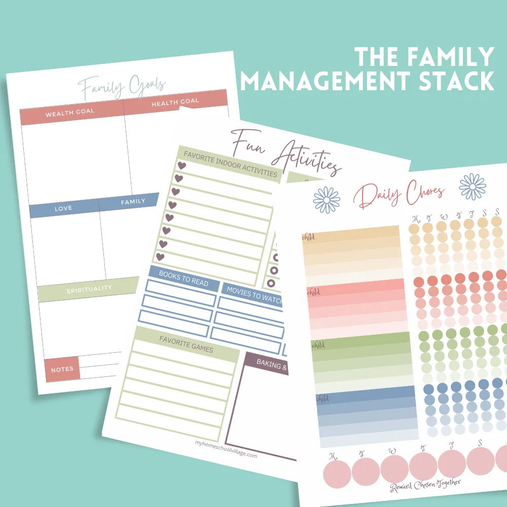 The Family Management Chart Set — Print & Frame Collection product image (1)