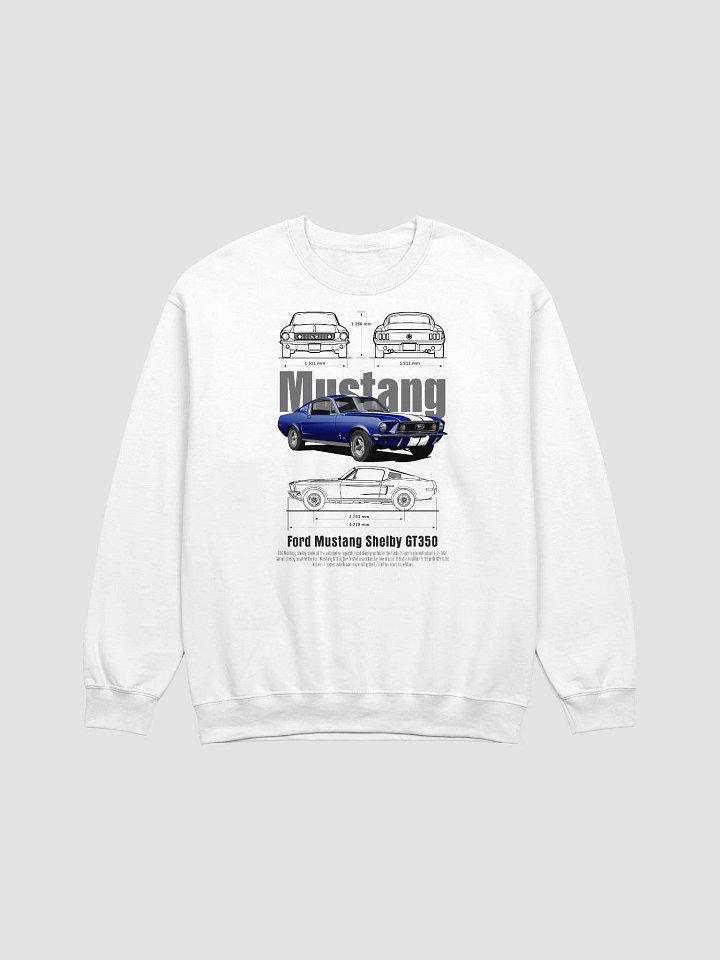 Vintage Ford Mustang Technical Drawing Sweatshirt product image (1)