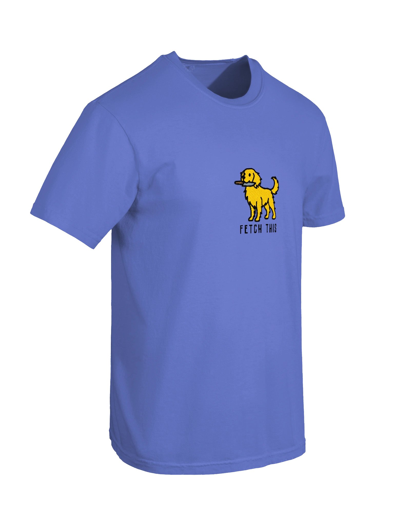 Fetch This Funny Chibi-Style Embroidered T-Shirt for Golden Retriever(Yellow) Owners product image (28)