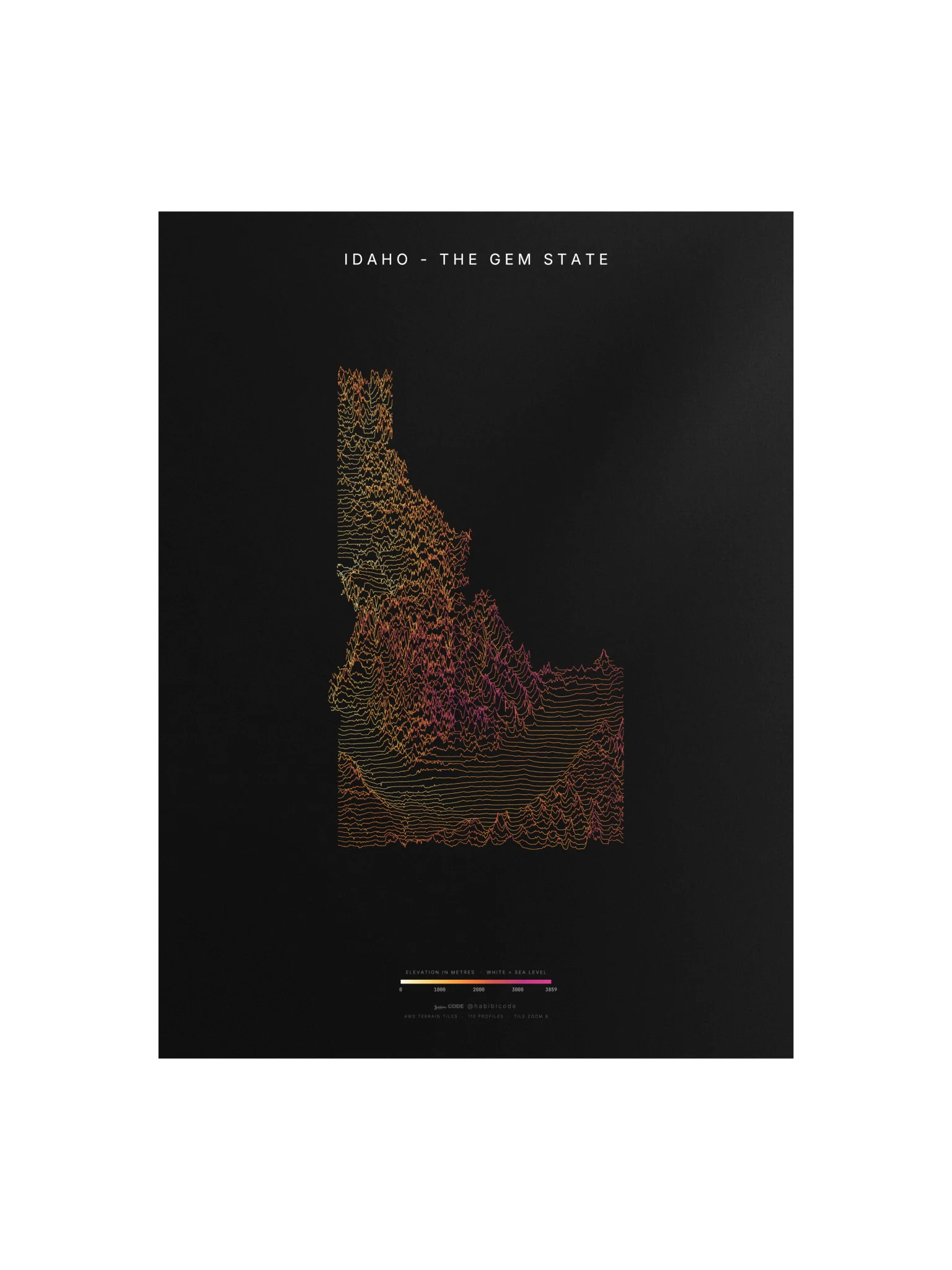 Ridgeline Poster - Idaho product image (1)