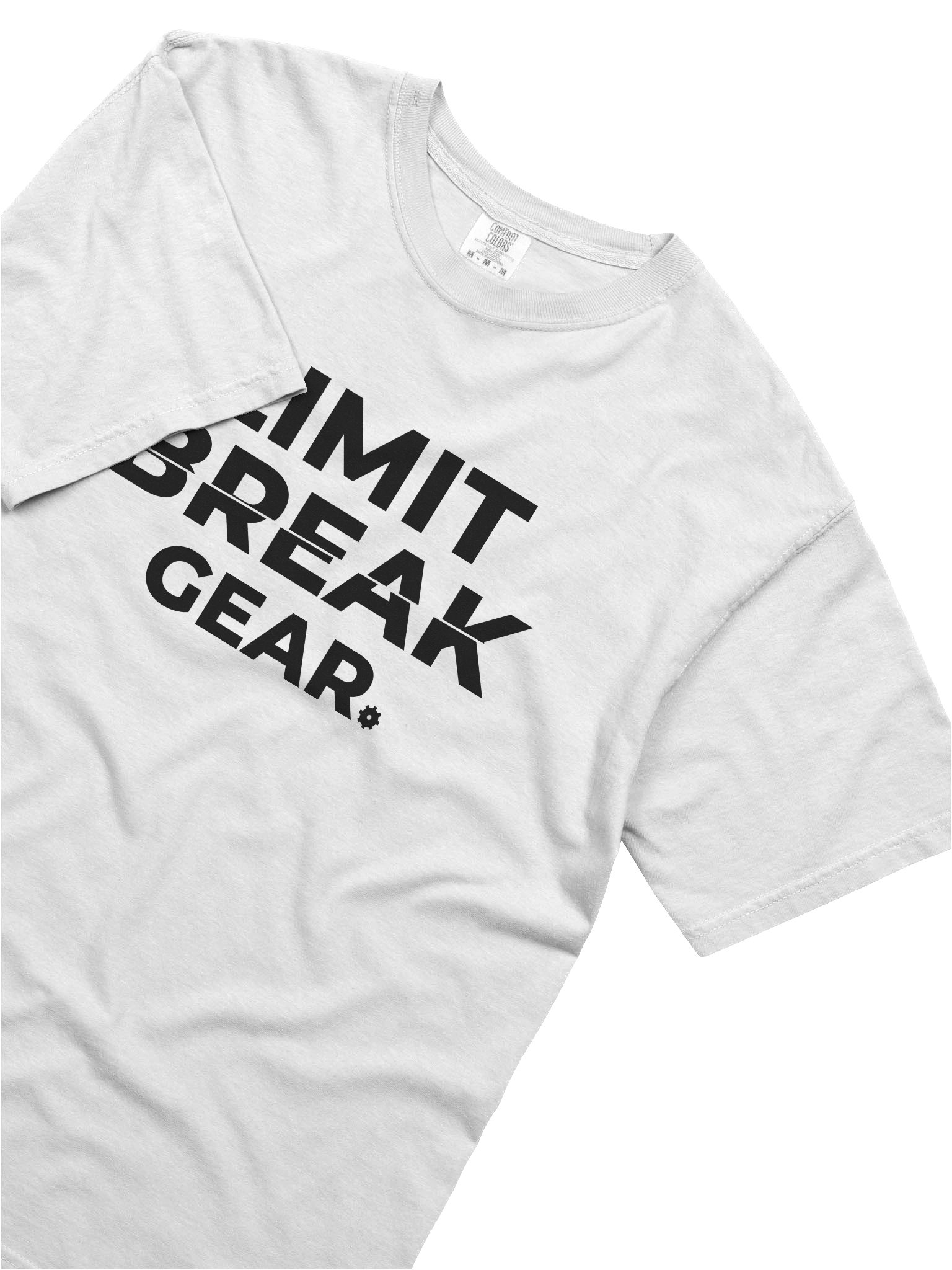Limit Break Gear Sliced Relaxed Fit Tee - black logo product image (5)