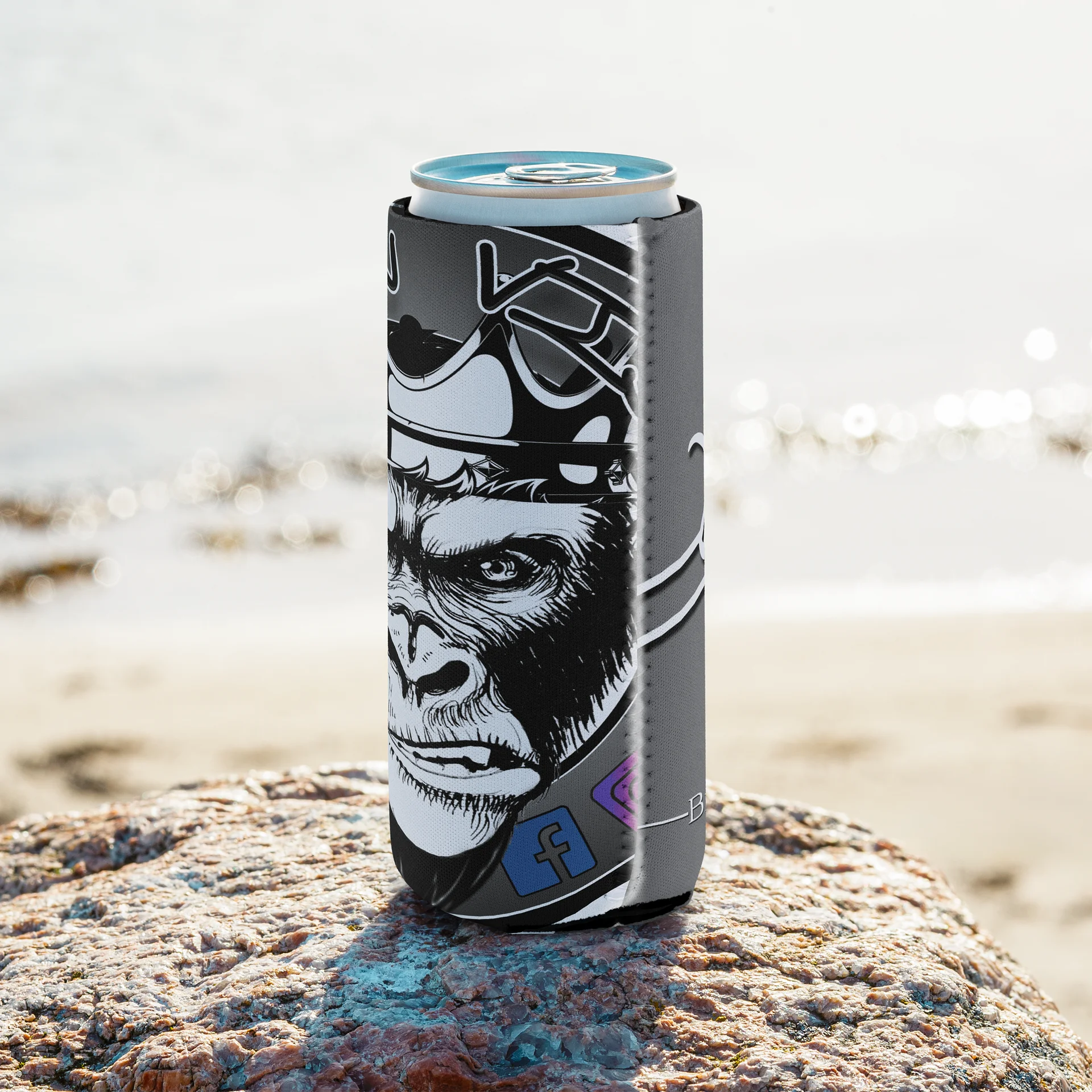 Signature 2 Gorilla Koozie - Grey (slim) product image (8)