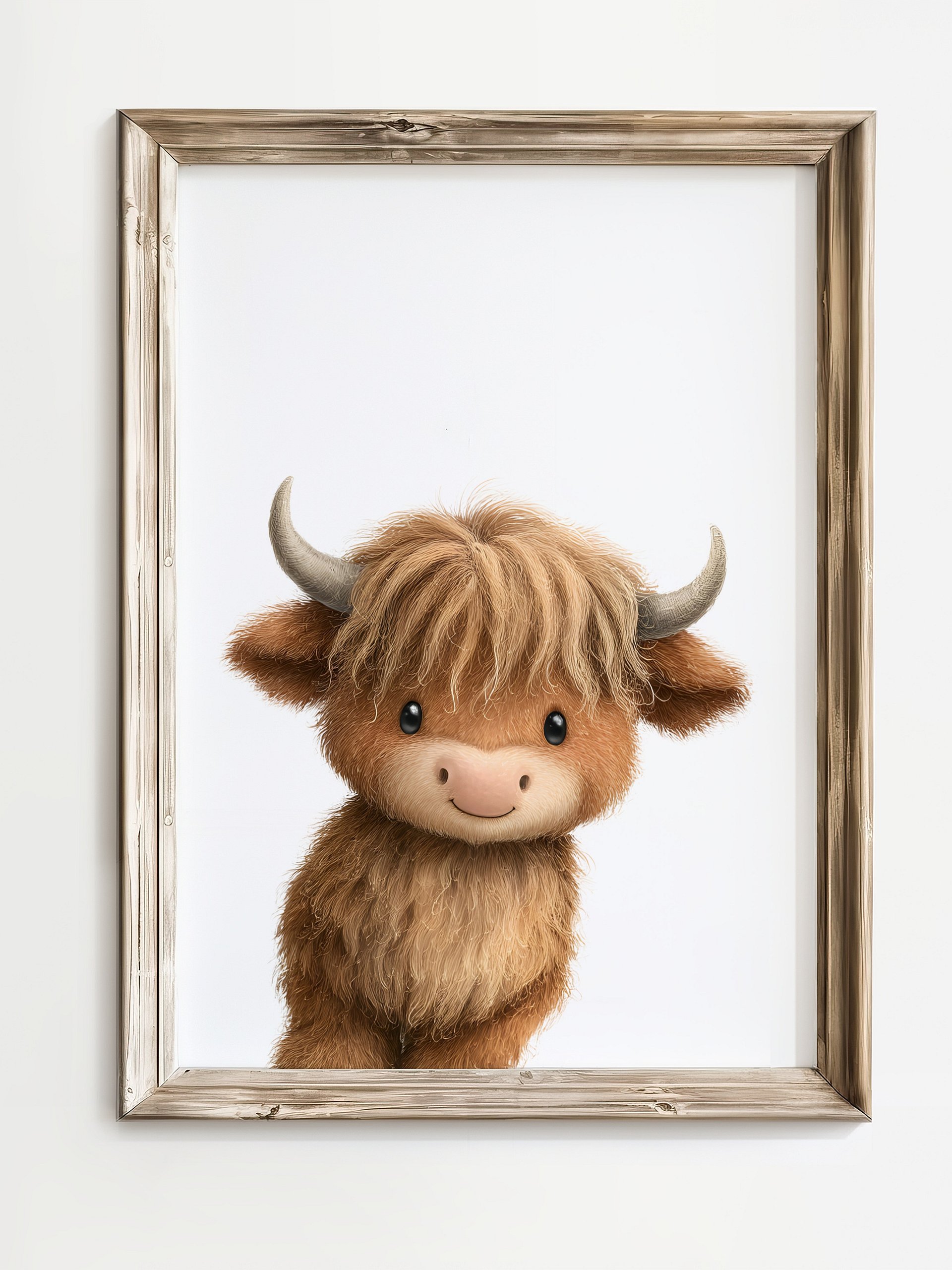 Highland Cow Farm Animal Nursery Print product image (1)