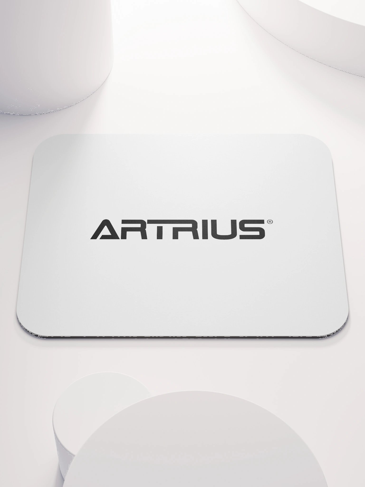 ARTRIUS Logo Mouse Pad – White product image (1)