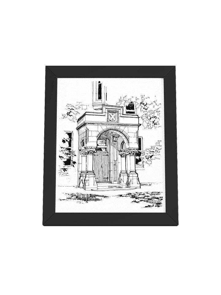 Old Viewforth Doorway, Stirling - Framed Poster product image (1)