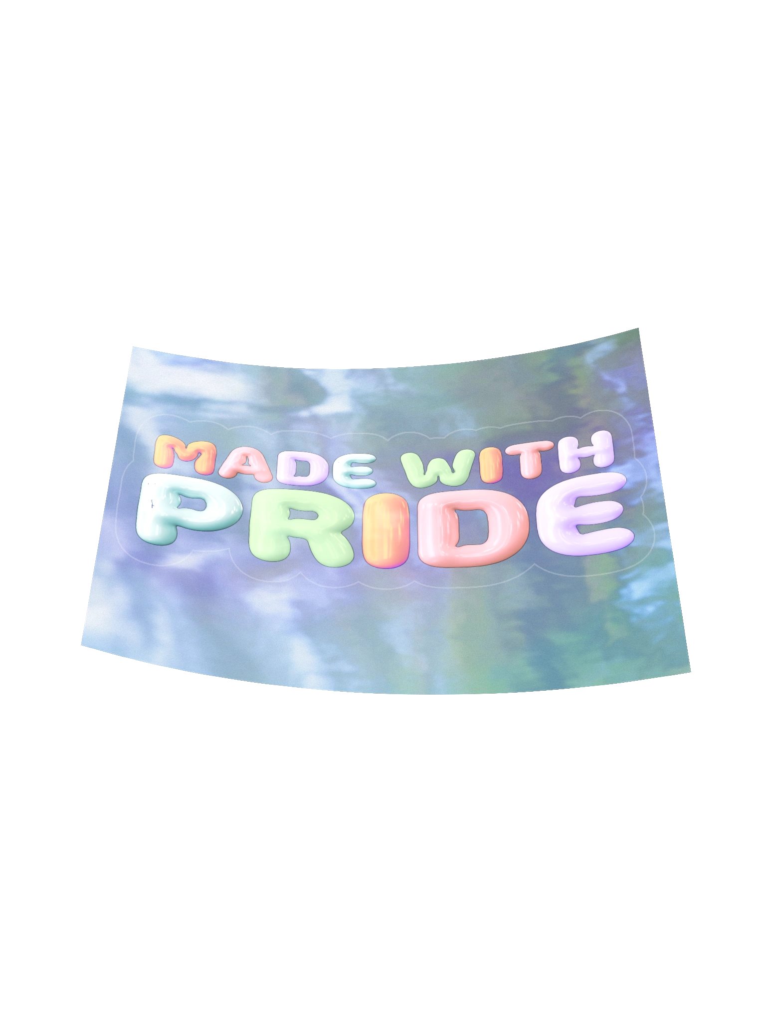 Made with Pride — Holographic Sticker product image (6)