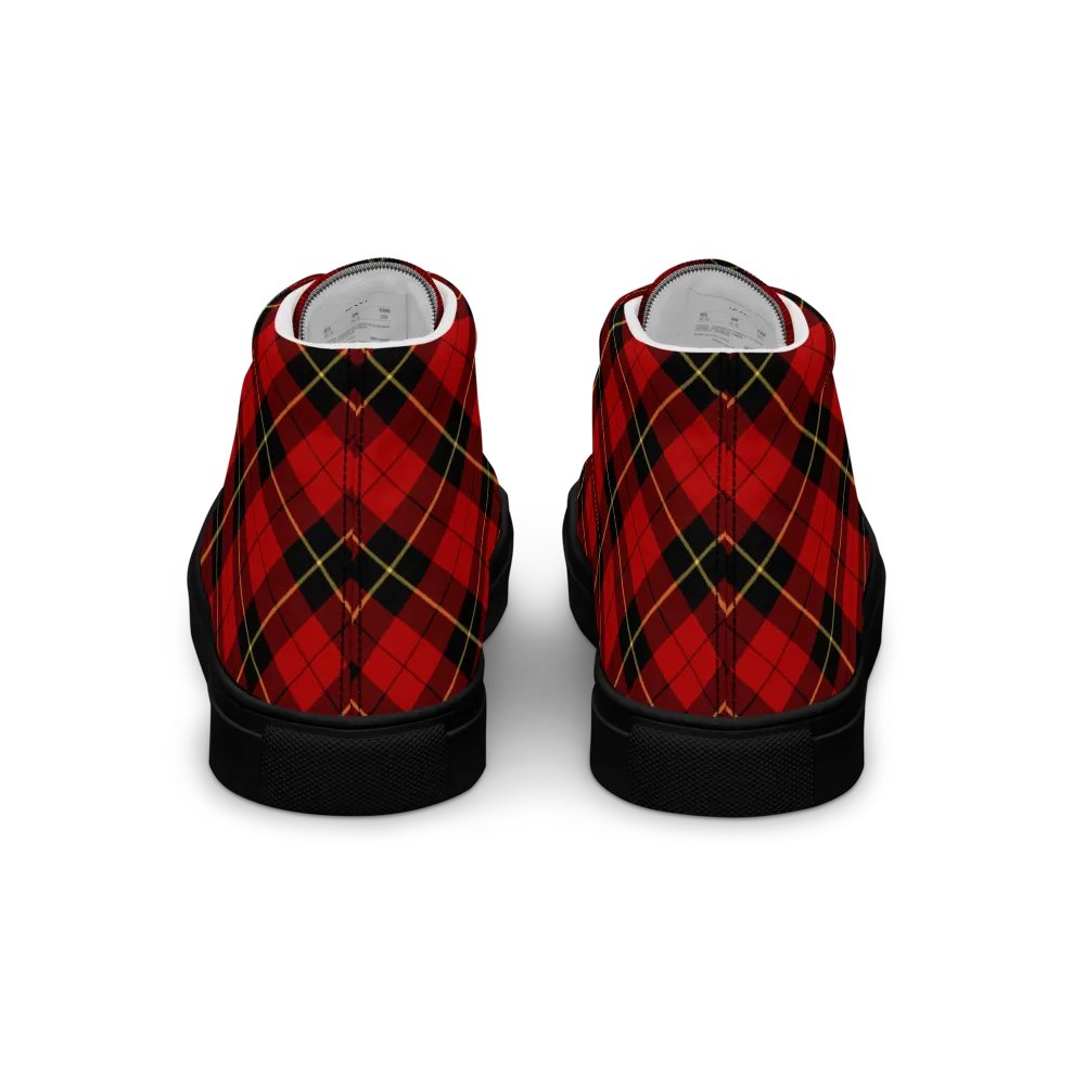 Wallace Tartan Men's High Top Shoes product image (6)