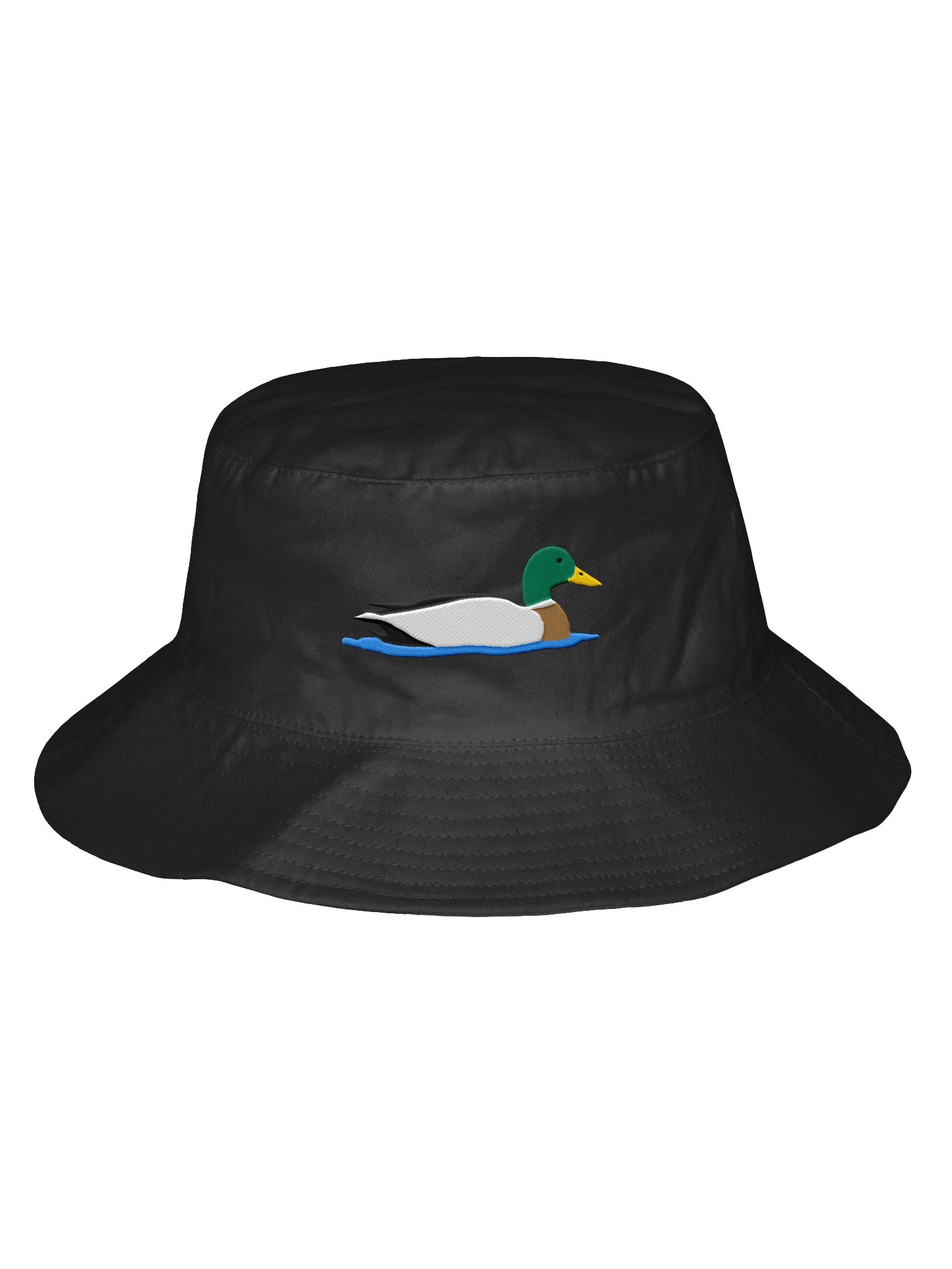 Mallard Duck Embroidered Bucket Hat | Waterfowl Bird Sun Hat | Birdwatching Bucket Cap product image (1)
