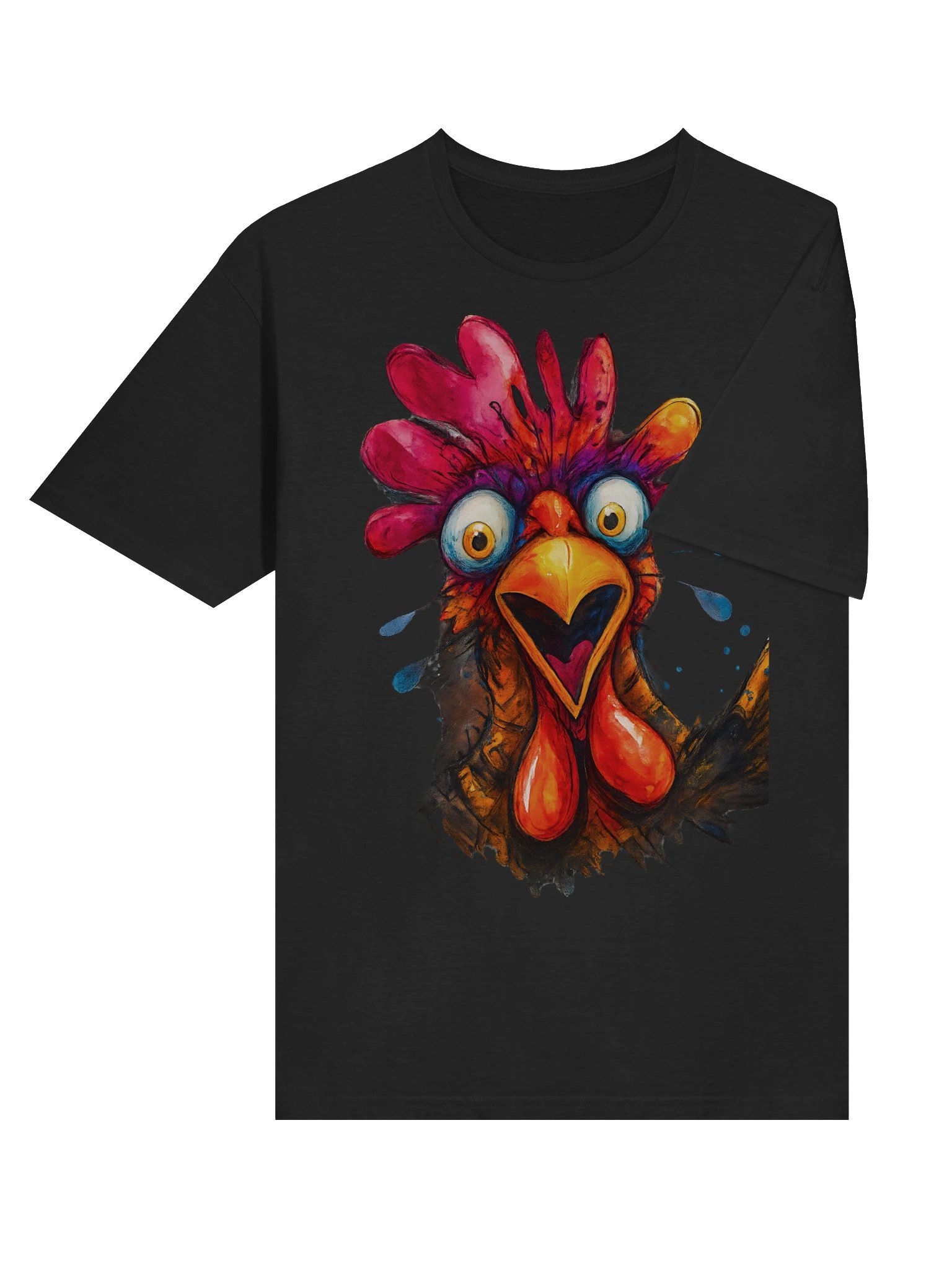 Surprised Rooster Unisex T-Shirt product image (59)